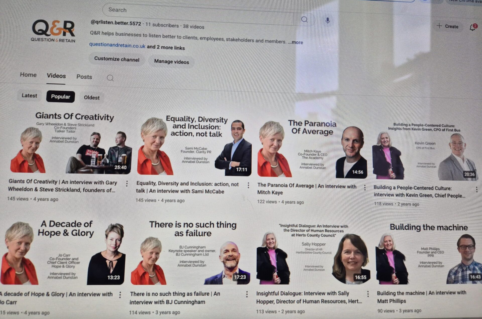 Listen.better, Interview, Annabel Dunstan, Clients, Lifelong partners