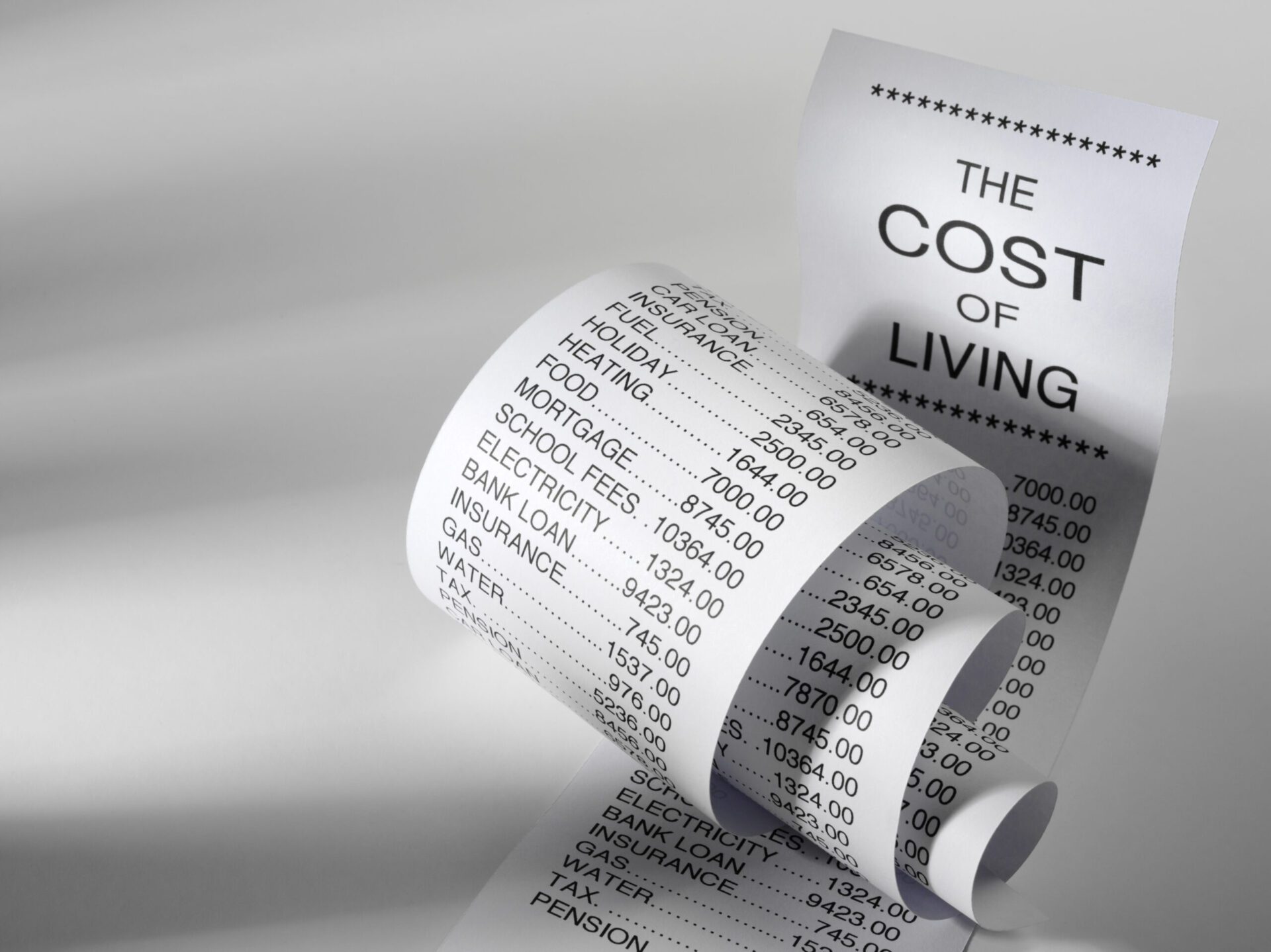 Cost of living, employees during financial challenges
