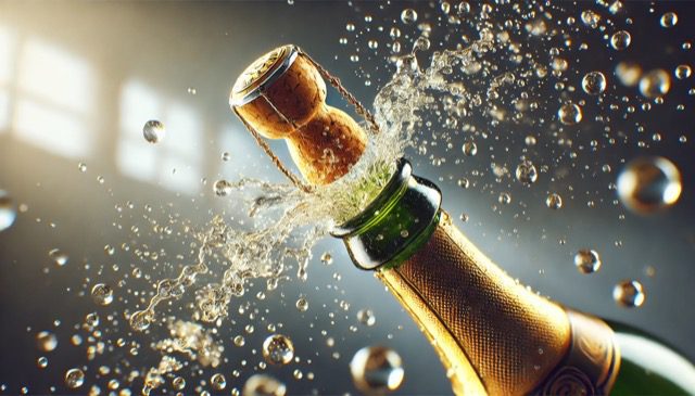 Fuelling long-term client success, champagne, bottle, drink, relationships